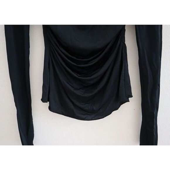 Intimately Free People OB1251780 Women's Sz XS Black Wind Down Layering Top - Picture 4 of 8